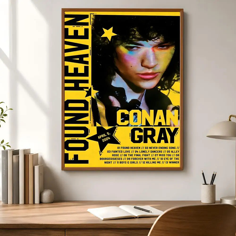 Conan Gray Poster – HD Waterproof PVC Wall Stickers | Fan Decor Wall Poster Sticker Axl