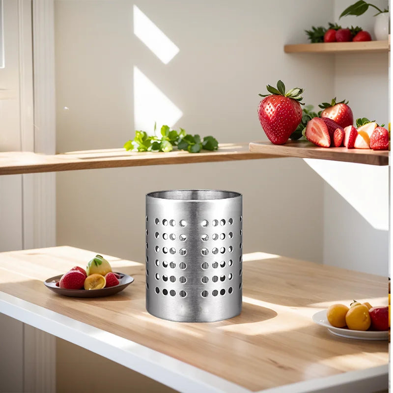 Stainless Steel Utensil Holder & Silverware Drying Rack Utensil Holder Axl