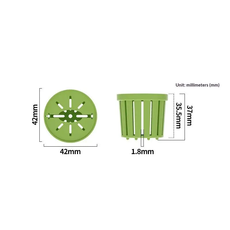 4-Pack Aquarium Net Planter Cups | Hydroponic Fish Tank Baskets Aquarium Planter Basket Axl