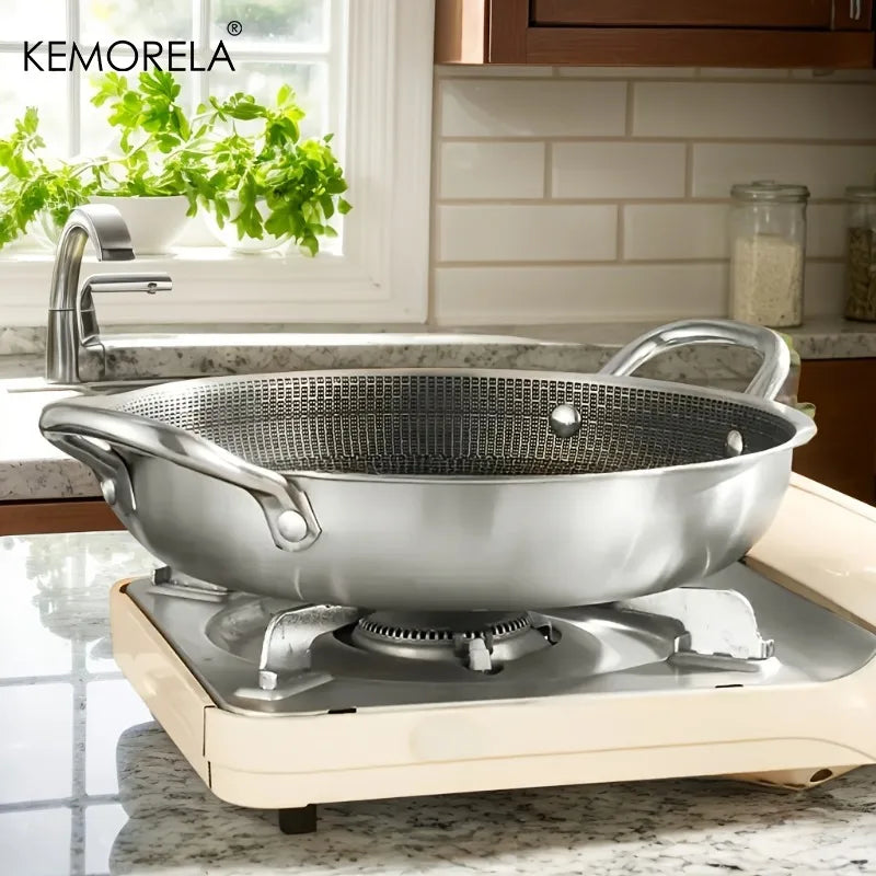 KEMORELA Stainless Steel Grill Pan – Induction & Oven Safe Grill Pan Axl