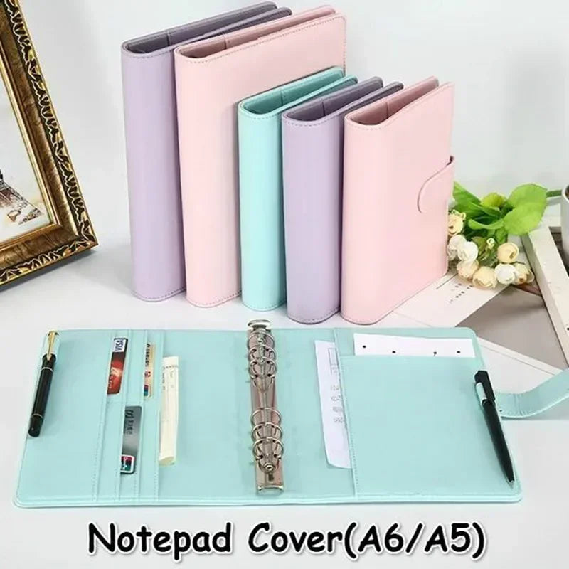 Vintage Leather Ring Binder Notebook A5 A6 | Refillable Organizer Ring Binder Notebook Axl