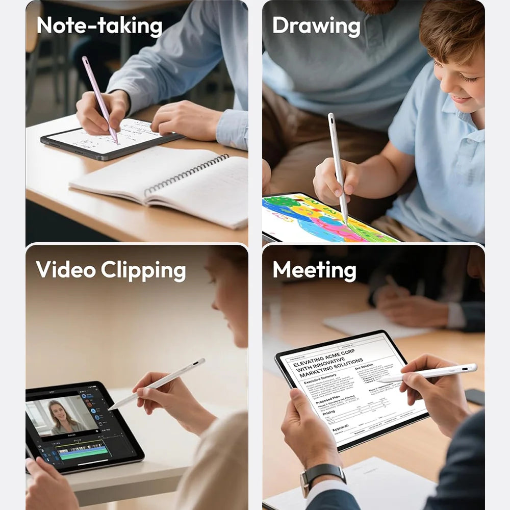 iPad Stylus Pen – Tilt, Palm Rejection & Fast USB-C Charge iPad Stylus Pen Axl