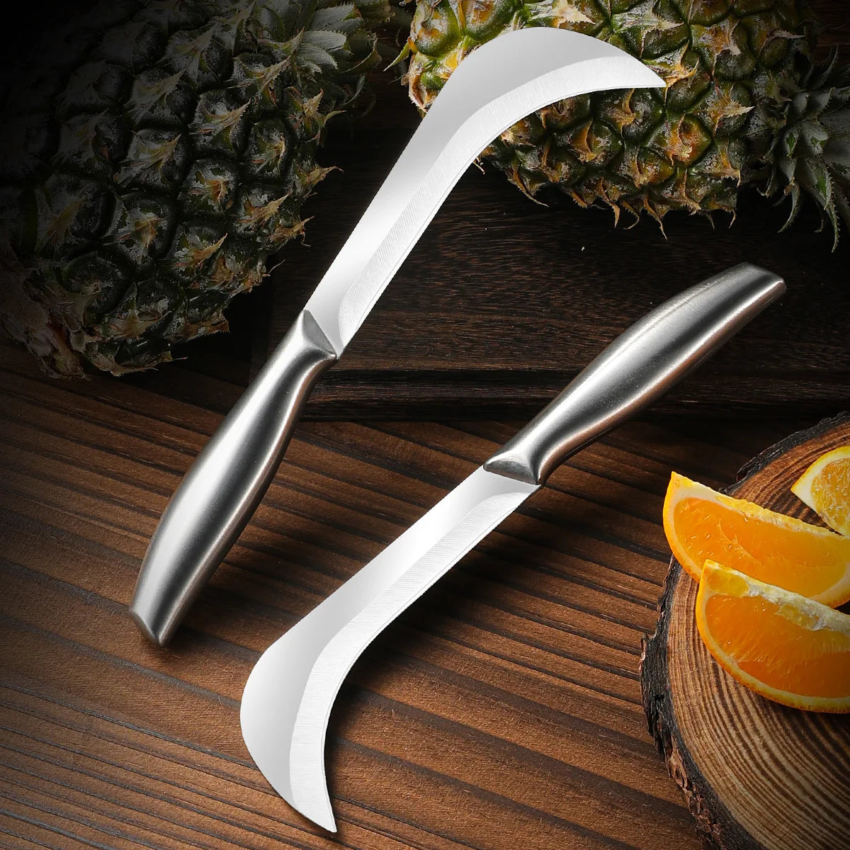 Stainless Steel Pineapple & Sugar Cane Peeler Paring Knife Kitchen Paring Knife Axl