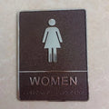 Self-Adhesive Acrylic Restroom Door Sign – Men & Women Restroom Door Sign Axl A