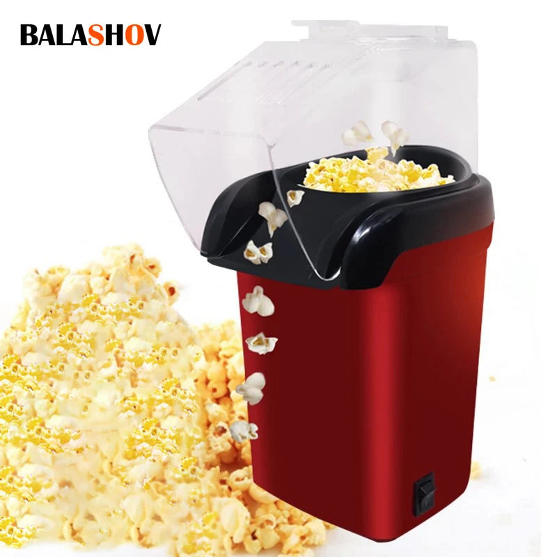 BALASHOV 1200W Hot Air Popcorn Maker – Mini Electric Corn Popper Popcorn Maker Axl