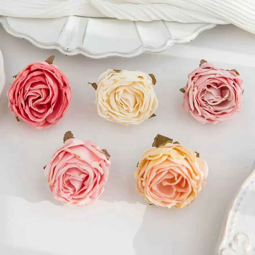 Silk Burned Edge Roses – Artificial Flowers for Wedding Décor Artificial Flowers Axl