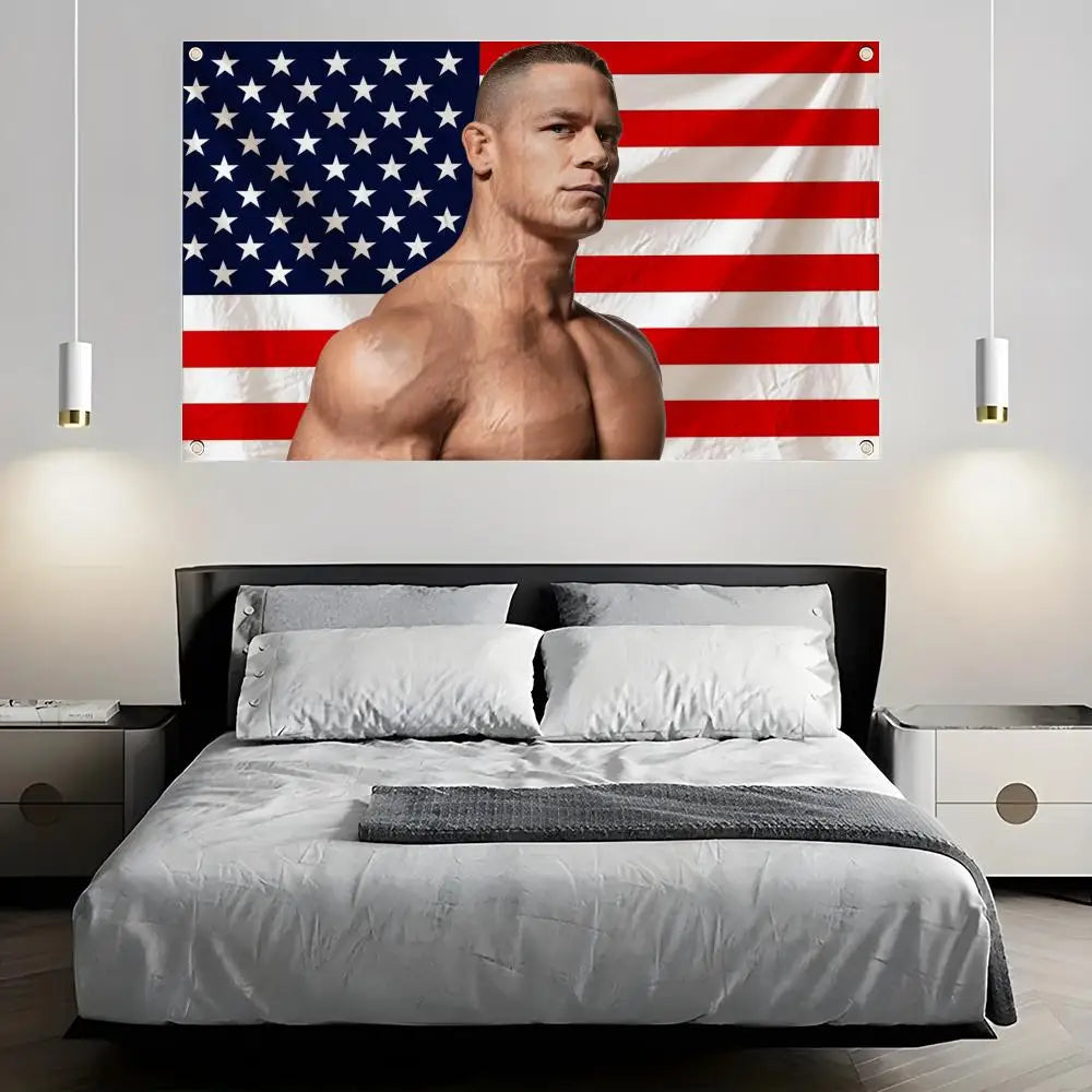 John Cena Fan Flag – Indoor & Outdoor Wall Banner | 6 Sizes Decorative Fan Flag Axl