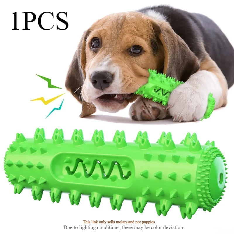 Squeaky Dog Molar Stick – Silicone Treat-Dispensing Chew Toy Dog Chew Toy Axl GREEN-1PCS