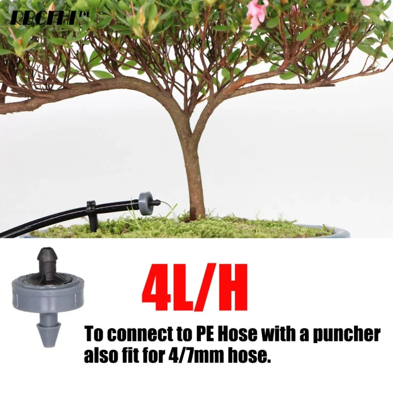 Pressure Compensating Drip Emitters 2L 4L 8L – 50 to 200 Pcs Drip Irrigation Emitter Axl