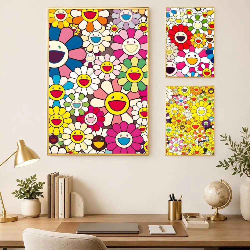 Murakami Takashi HD PVC Self-Stick Wall Art Poster | Home Décor Wall Art Poster Axl
