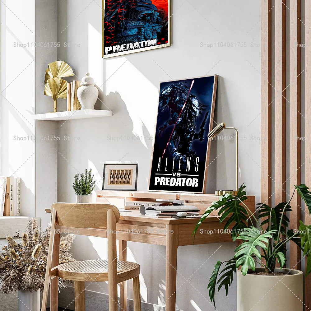 Predator Classic Movie Poster – Self-Adhesive Waterproof Wall Art Movie Wall Poster Axl