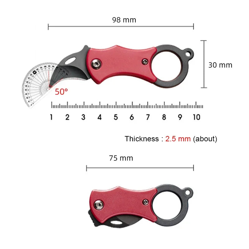 Mini Fox Folding Pocket Knife – EDC Keychain Blade Folding Pocket Knife Axl