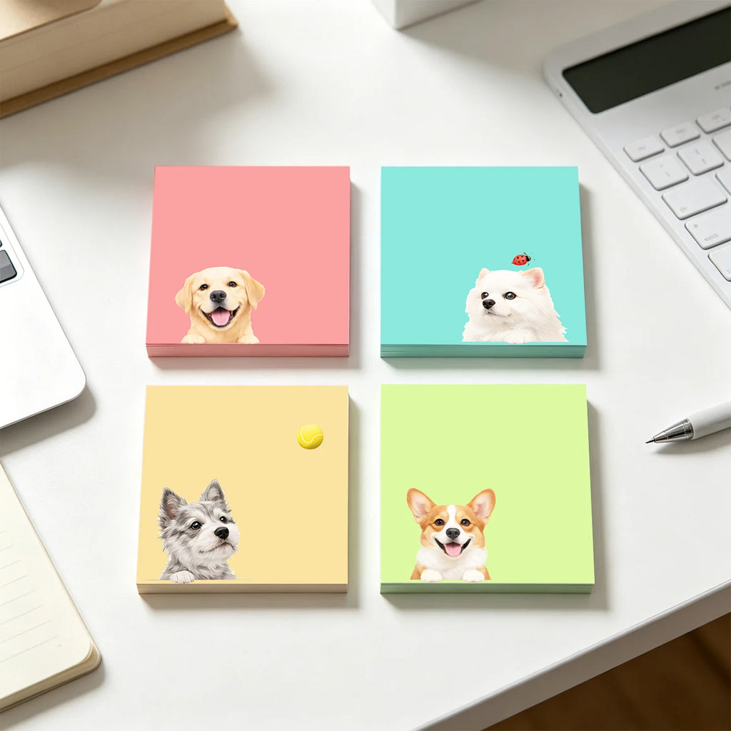 Kawaii Animal Sticky Notes Set – Cute Memo Pads for Journaling Kawaii Sticky Notes Axl
