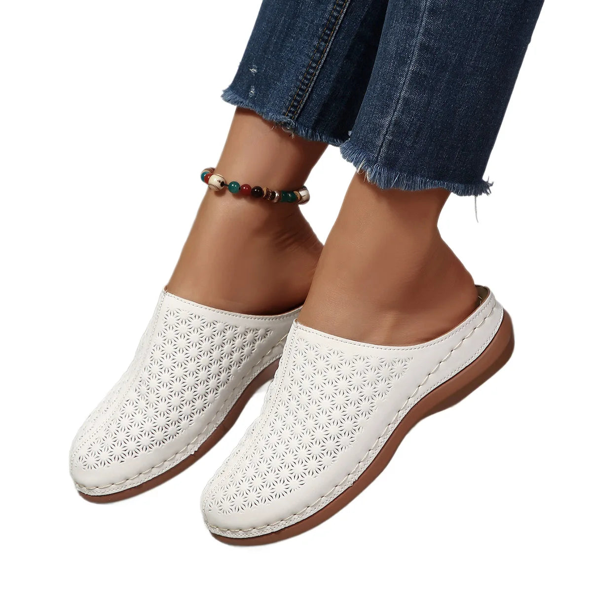 HAJINK Women's Open Toe Slide Sandals – Elegant Summer Flats Women's Slide Sandals Axl