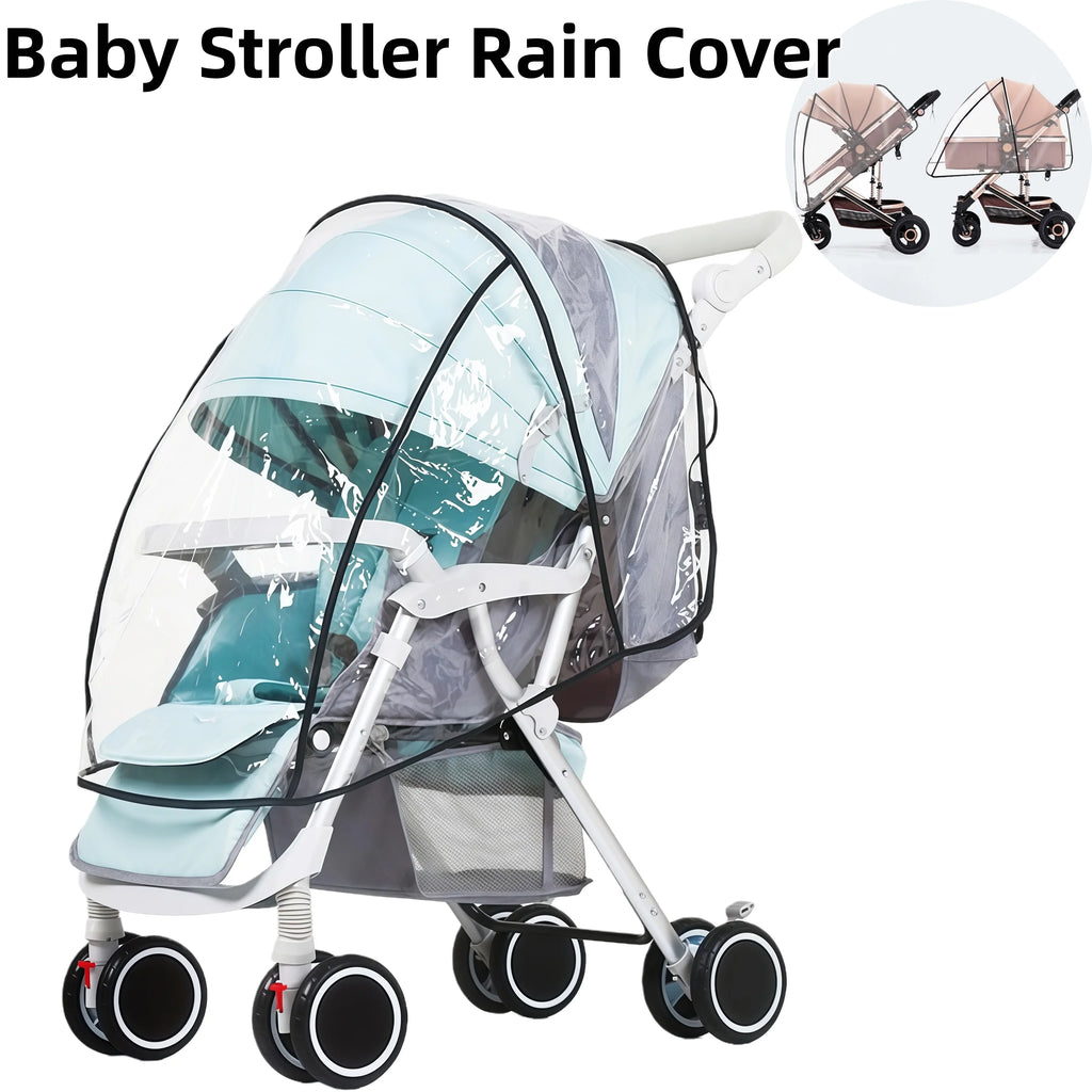 Baby Stroller Rain Cover – Waterproof Windshield Poncho Stroller Rain Cover Axl