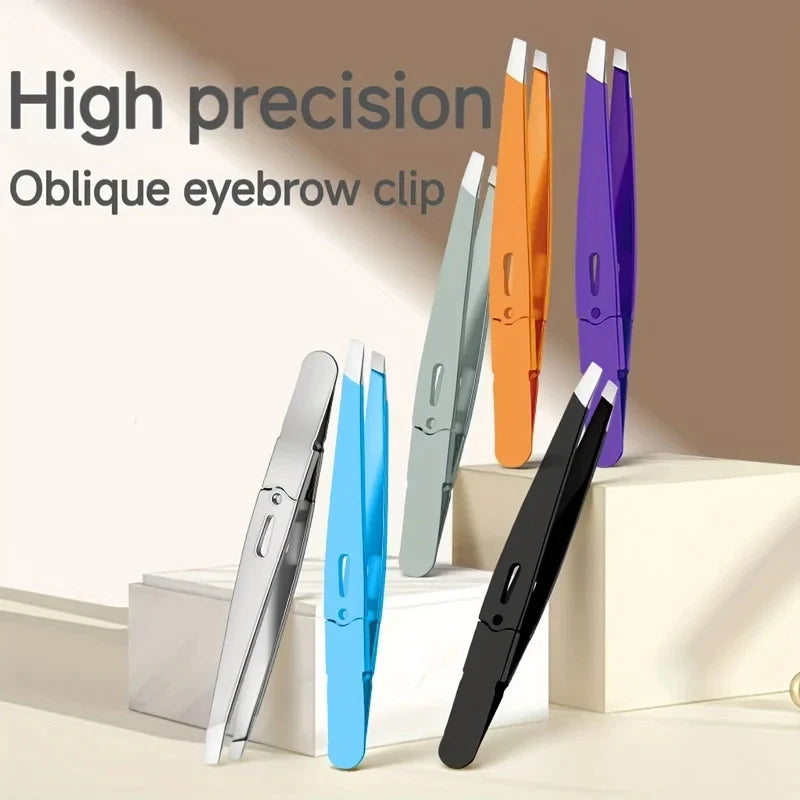 Stainless Steel Eyelash & Eyebrow Tweezer Set | Makeup Tool Makeup Tweezer Set Axl