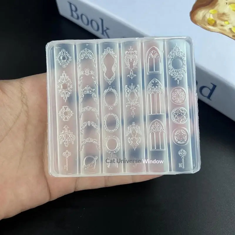 3D Silicone Nail Art Mold – Retro European Manicure Template Nail Art Mold Axl