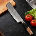 67-Layer Damascus Steel Nakiri Knife – Vegetable Cleaver Damascus Kitchen Knife Axl Nakiri Knife