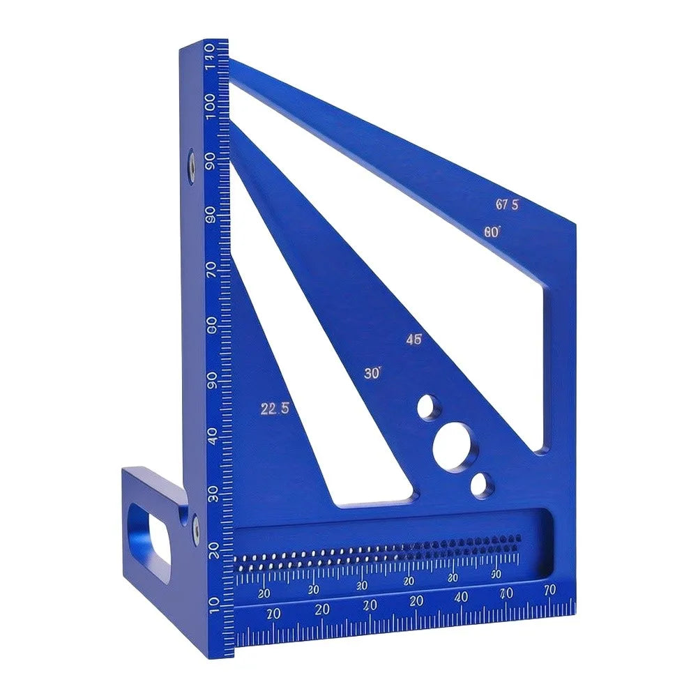 Aluminum Alloy Woodworking Miter Triangle Ruler & Protractor Woodworking Measuring Tool Axl