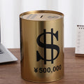 Luxury Gold Large Piggy Bank for Adults – 365-Day Coin Box Coin Money Bank Axl Golden Circle