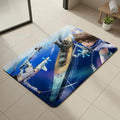 Anime Strike Witches Diatomite Bath Mat – Non-Slip, Quick Dry Diatomite Bath Mat Axl White1 30x45cm