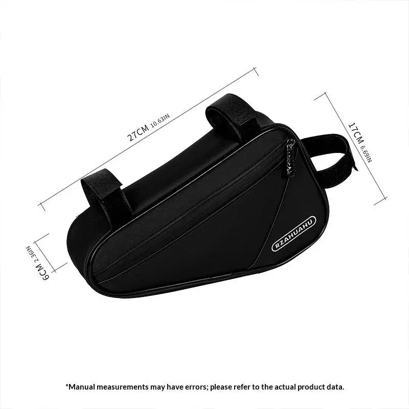 Bike Triangle Frame Bag – 600D Polyester Bicycle Storage Bicycle Frame Bag Axl Black
