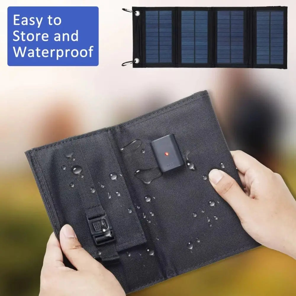 20W Foldable Solar Panel – Waterproof USB Portable Charger Foldable Solar Panel Axl