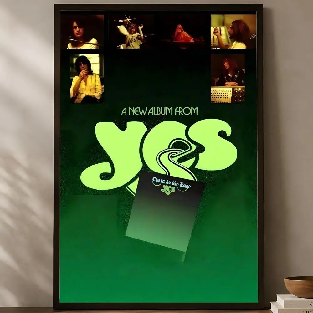 Yes Band Self-Stick HD PVC Wall Art Poster – Waterproof Decor Wall Art Poster Axl White03 40X50cmNoframe
