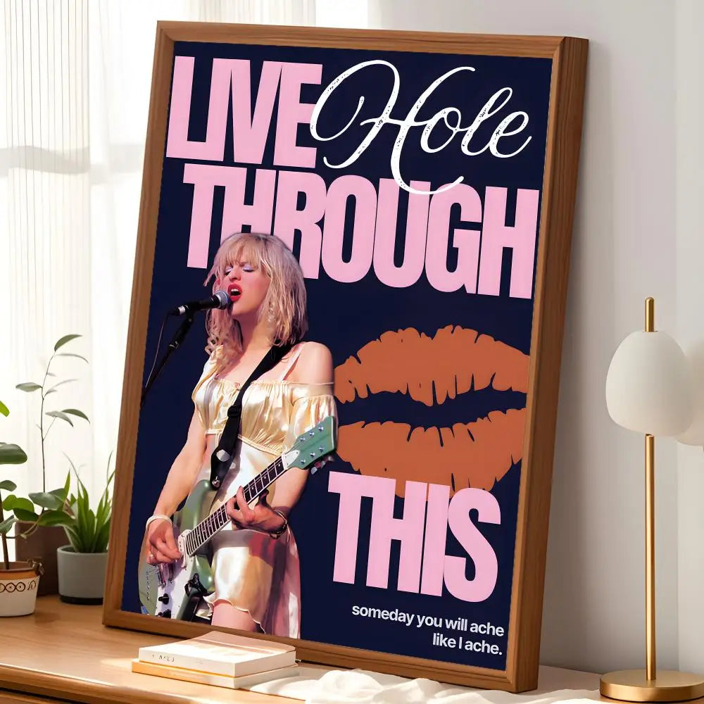 Band H-Hole Self-Stick HD PVC Wall Art Poster – Waterproof Decor Wall Art Poster Axl