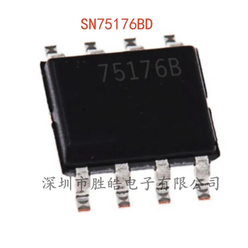 10PCS SN75176BD RS485/RS422 Differential Transceiver IC SOP-8 Transceiver IC Chip Axl Default Title
