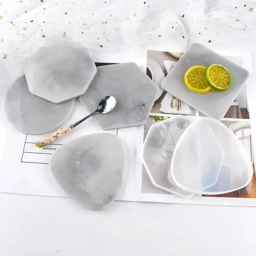 Geometric Silicone Resin Mold – Nordic Coaster & Tray DIY Silicone Resin Mold Axl