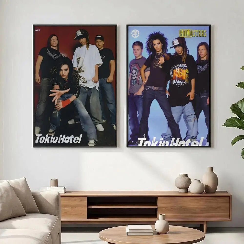 Tokyo Hotel Band HD Art Poster | Waterproof Sticky Wall Decor Wall Art Poster Axl