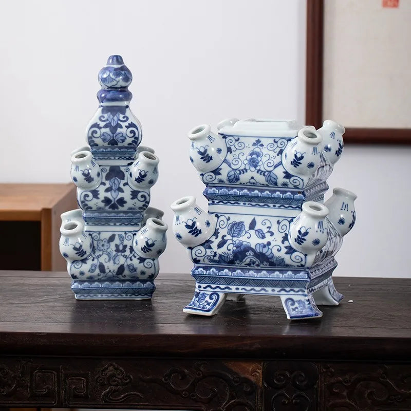 Modern Pagoda Ceramic Vase – Luxury Decorative Flower Bottle Decorative Ceramic Vase Axl