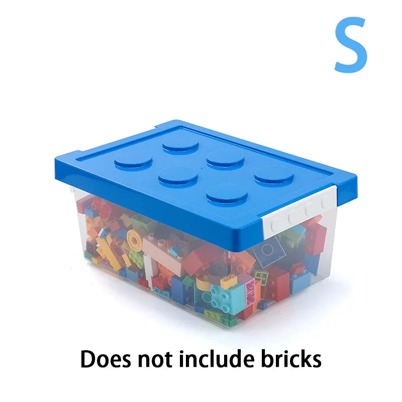 Plastic Kids Storage Box – Toy & Building Block Organizer Plastic Storage Box Axl S Blue