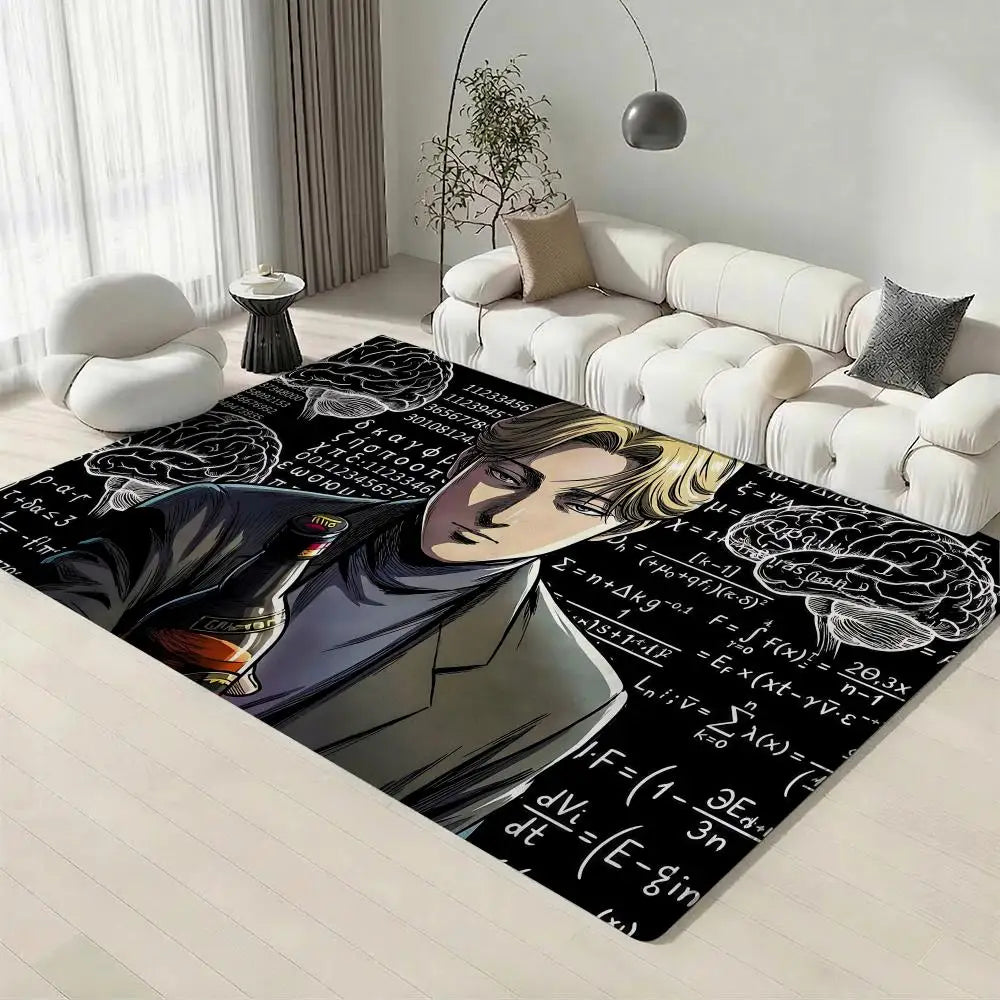 Horror Anime Monster Flannel Floor Mat – Non-Slip Soft Indoor Rug Flannel Floor Mat Axl