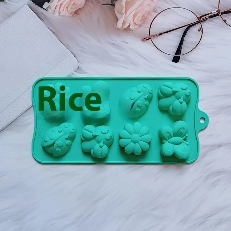 8-Pc Butterfly Insect Silicone Chocolate & Cake Mold Set Silicone Baking Mold Axl A4