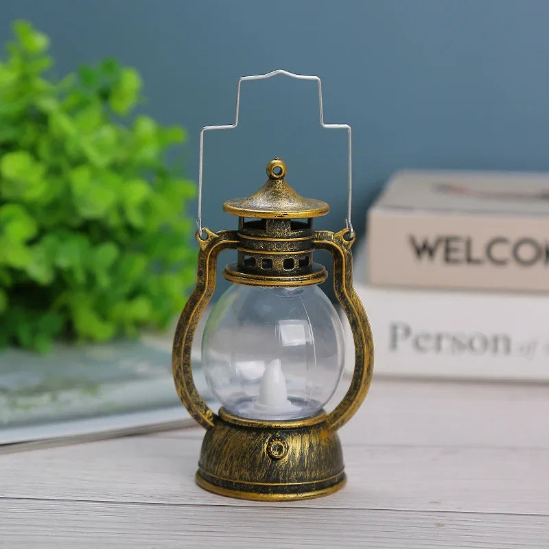 Retro Vintage LED Pumpkin Lantern – Halloween & Christmas Decor Decorative LED Lantern Axl bronze gold 3inch