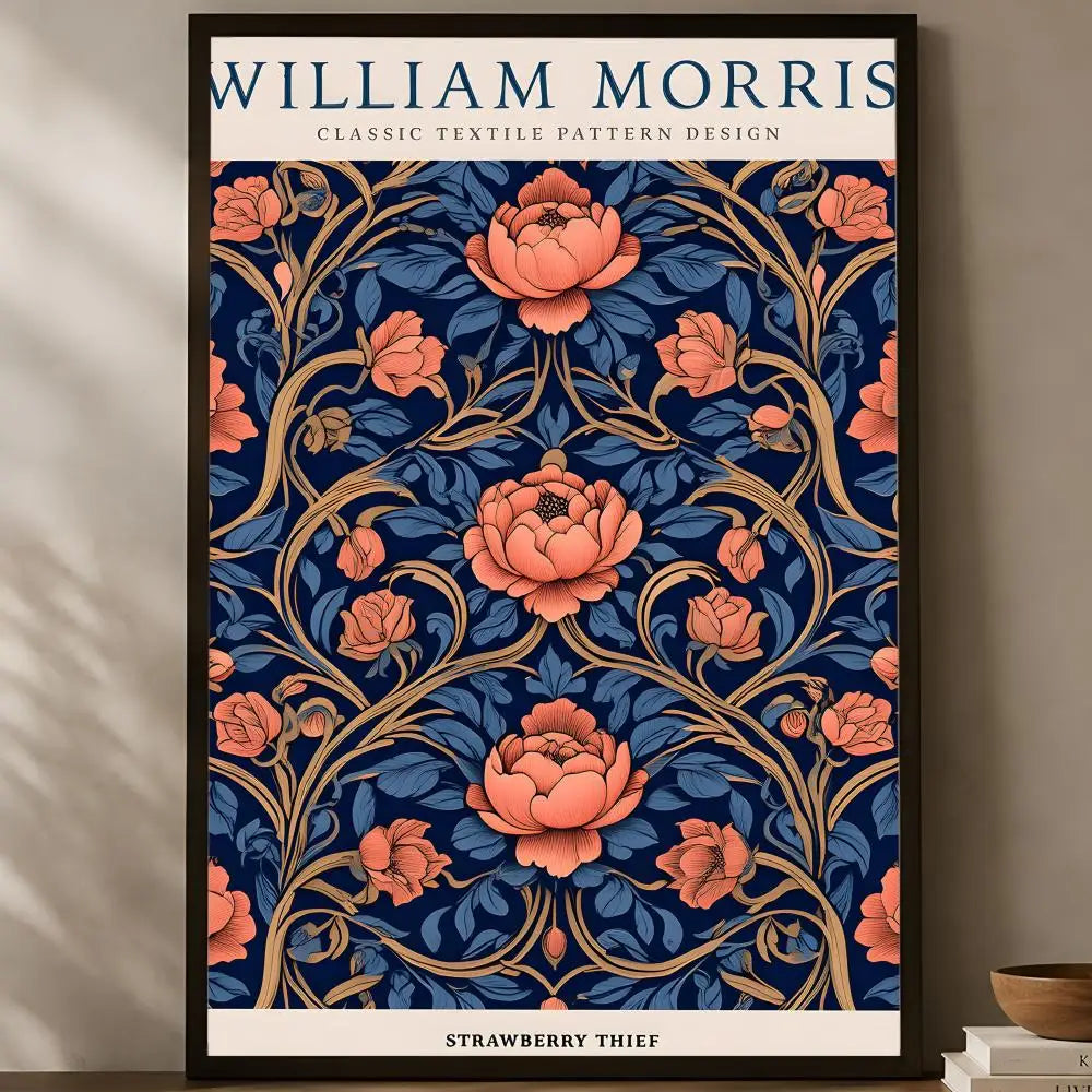 William Morris Self-Stick HD PVC Wall Art Poster | Waterproof Wall Art Poster Axl