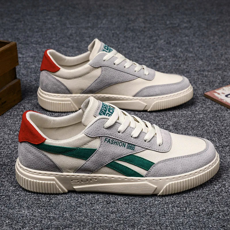 Men's Canvas Sneakers – Lightweight Non-Slip Casual Shoes Canvas Sneakers Axl green 39