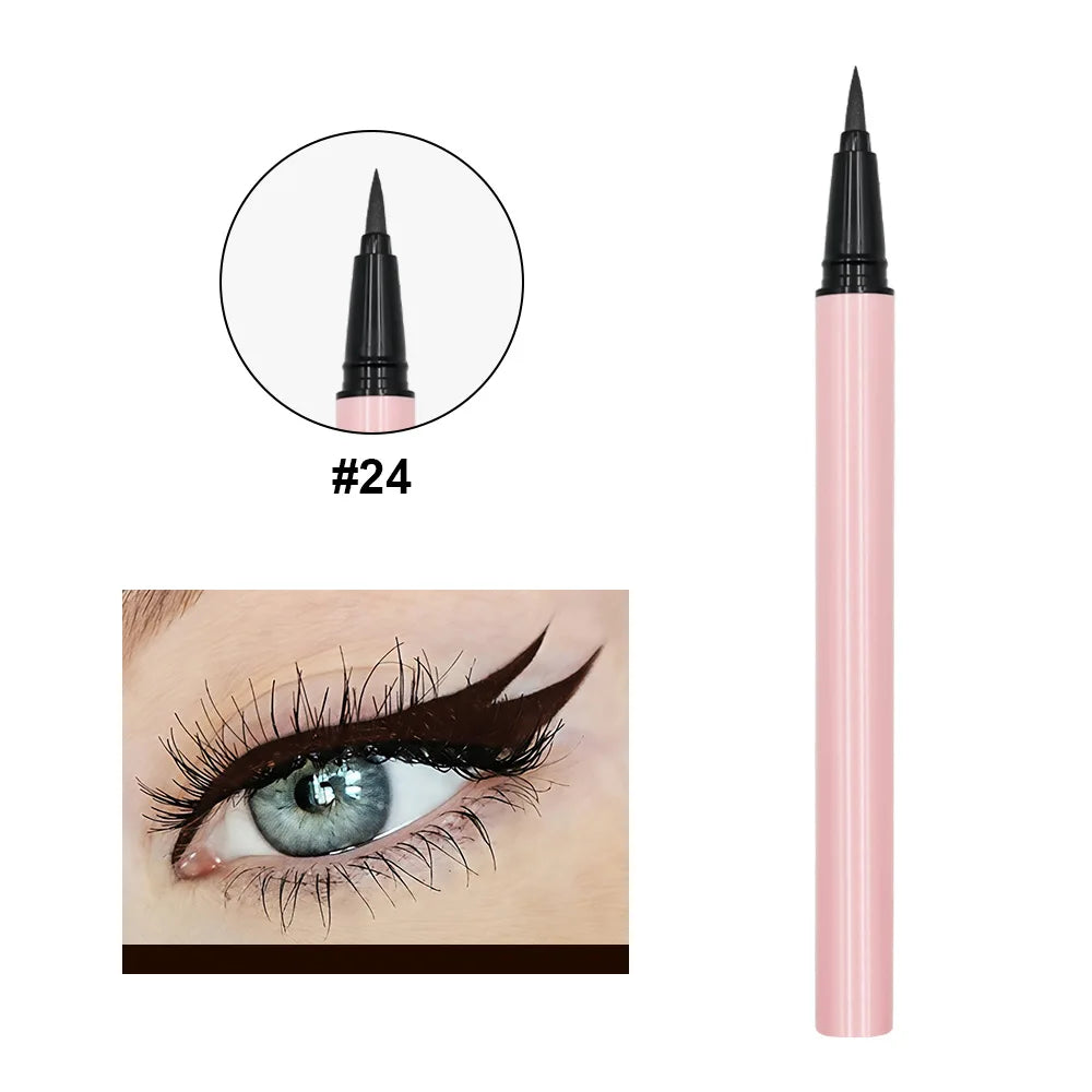 Waterproof Liquid Eyeliner Pink Tube – Smudge-Proof, Vegan