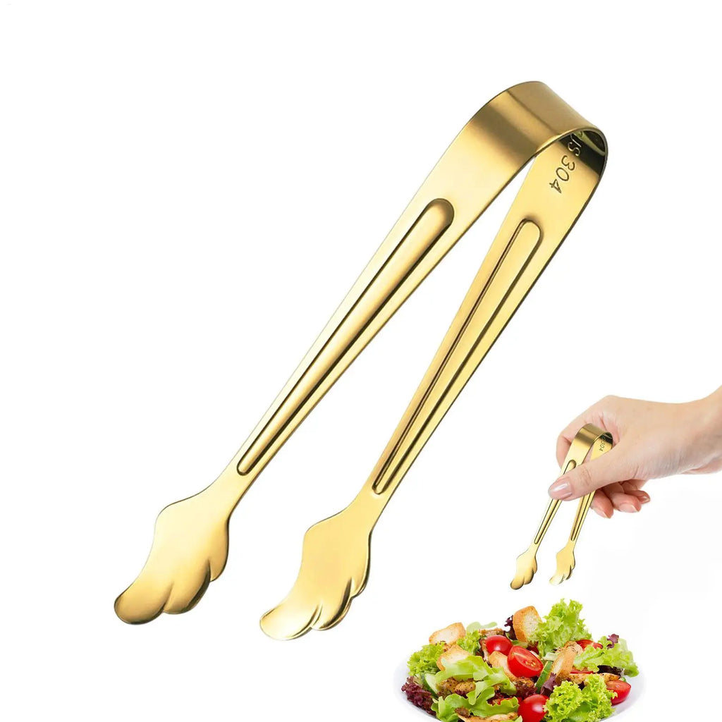 Mini Stainless Steel Serving Tongs – Ice, Sugar & Food Clamp Kitchen Serving Tongs Axl