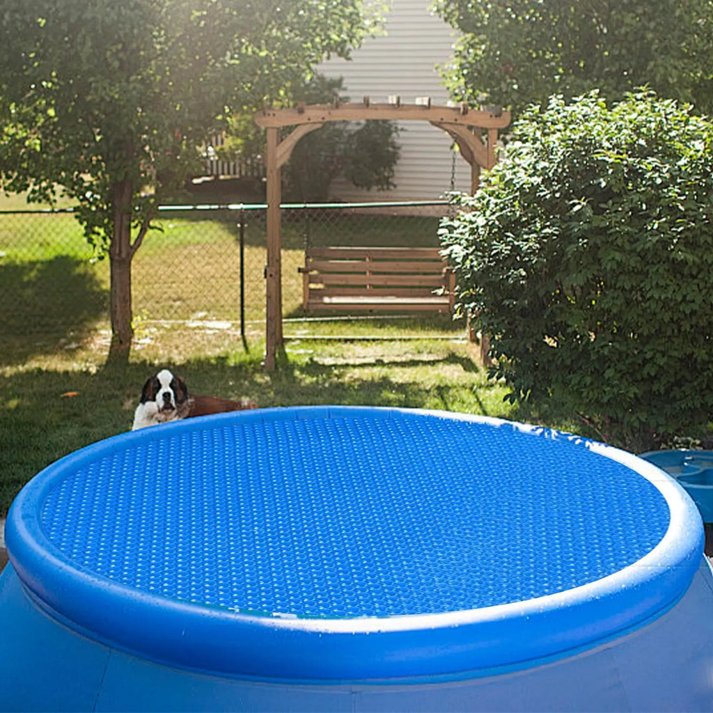 Round Solar Pool Cover – PE Bubble Blanket 6–12 FT Sizes Solar Pool Cover Axl