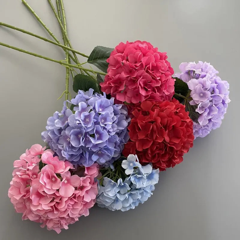 Artificial Hydrangea Flower Branch – 80cm Stem & 20cm Head Artificial Flower Branch Axl