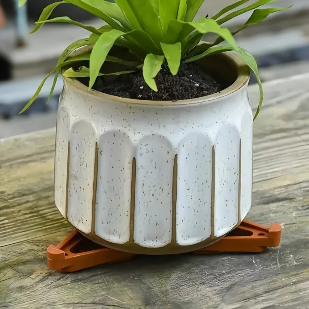 5-Pack Plastic Flower Pot Feet – Raised Ventilation Tray Pads Pot Feet Risers Axl