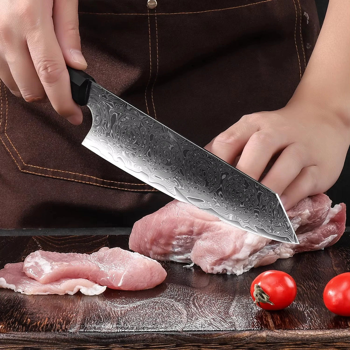 Japanese VG10 Damascus Chef Knife – 67-Layer, 21cm Blade Damascus Chef Knife Axl