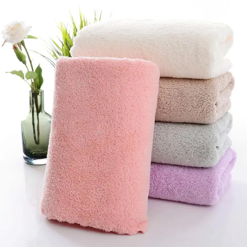 Coral Fleece Bath Towel – Ultra Absorbent & Lint-Free Coral Fleece Towel Axl