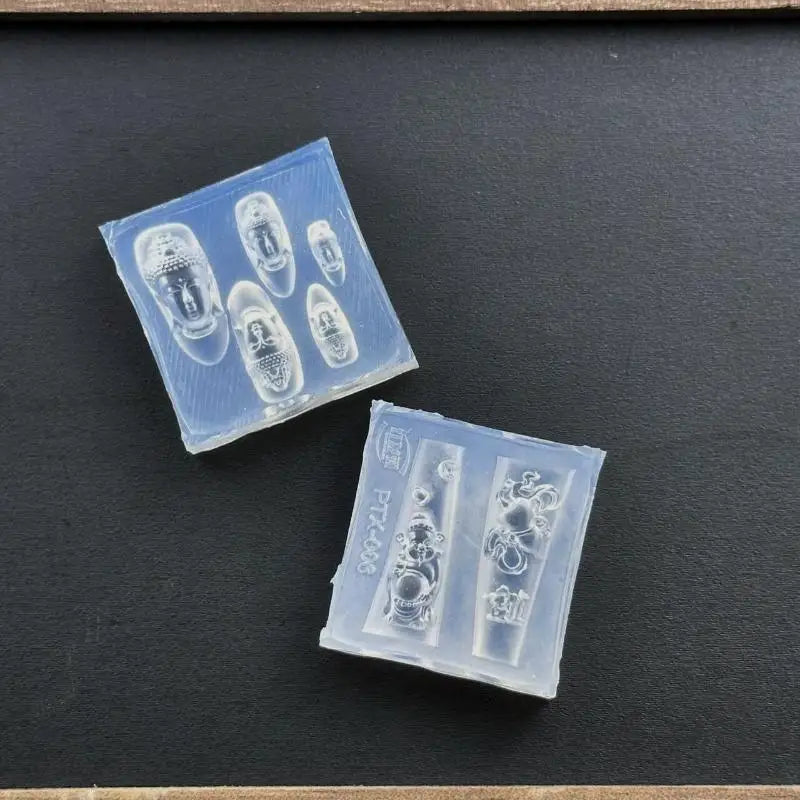 3D Acrylic Nail Art Silicone Mold – DIY Manicure Template Nail Art Mold Axl