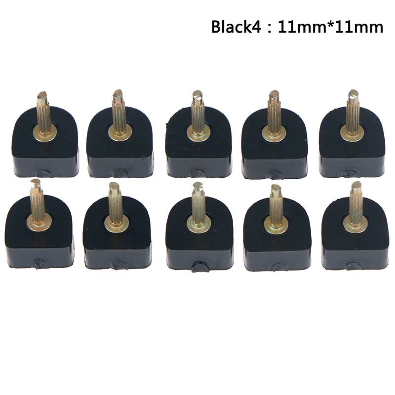 10 Pcs High Heel Shoe Repair Tips – TPU Replacement Lift Taps Heel Repair Tips Axl 11mmx11mm Black