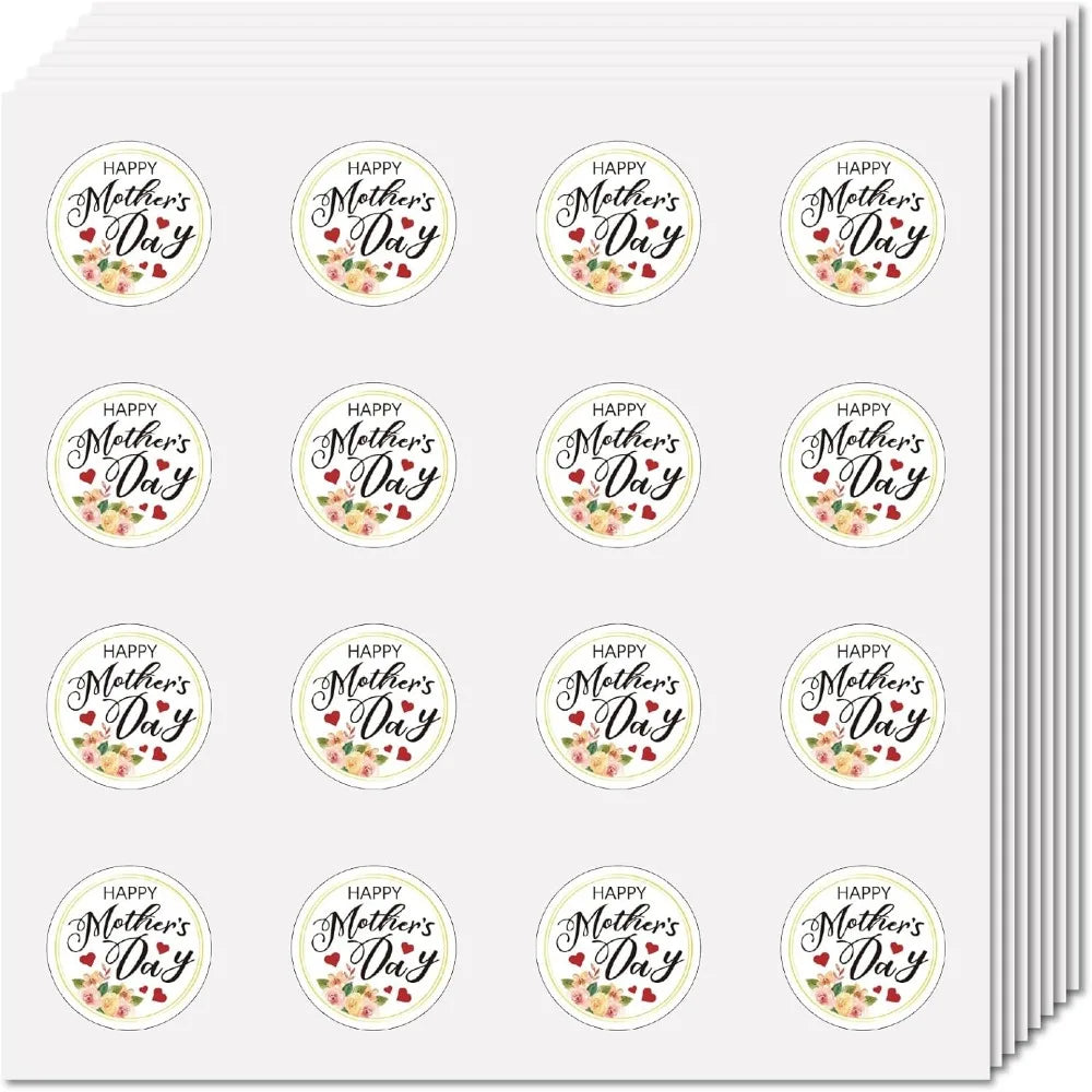 128PCS Waterproof Round Dot Kawaii Cartoon Stickers – 8 Sheets Craft Stickers Axl AECH04-17876