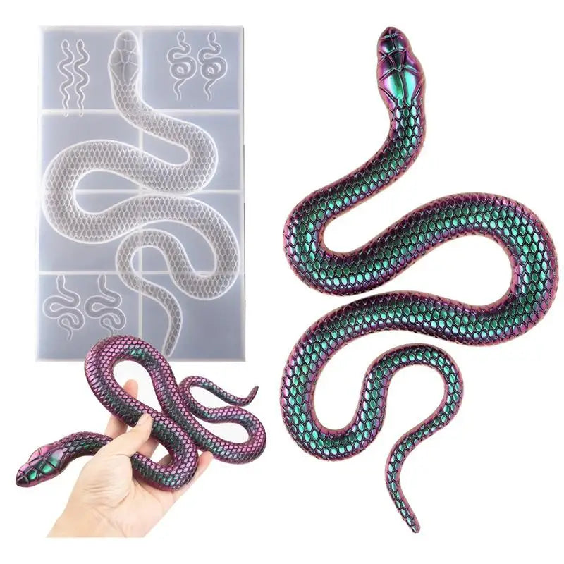 Large Snake Mirror Silicone Mold – DIY Crystal Epoxy Resin Resin Craft Mold Axl